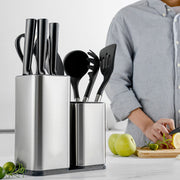 Stainless Steel Knives & Utensil Holder