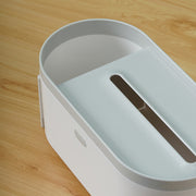 Tissue Box with Side Compartment