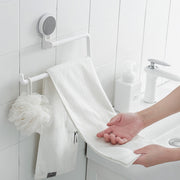 Wiping Hand off a Rotatable Towel Rack (Stick On)