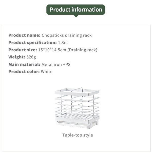 Cage Utensil Holder - White