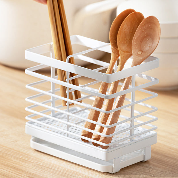 Cage Utensil Holder - White