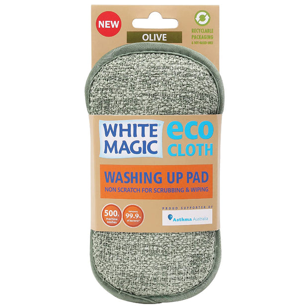 White Magic Washing Up Pad - Olive