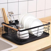 Dropship Dish Drying Rack With Drainboard Detachable 2-Tier Dish Rack  Drainer Organizer Set With Utensil Holder Cup Rack Swivel Spout For Kitchen  Counter to Sell Online at a Lower Price