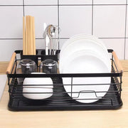 Single Layer Dish Rack Organizer - Black