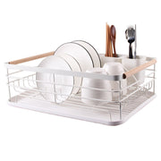 Single Layer Dish Rack Organizer - White