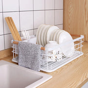 Single Layer Dish Rack Organizer - White